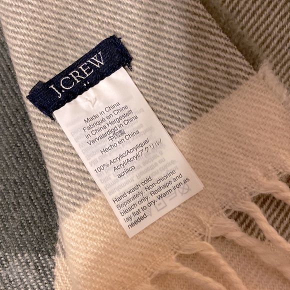 BNWOT J. Crew Mercantile Plaid Blanket Scarf - Picture 3 of 4